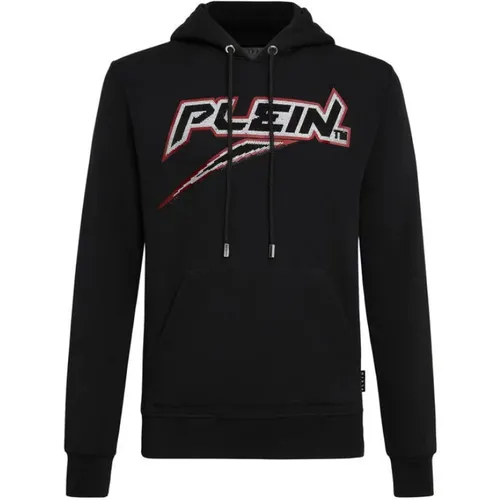 Spice Plein Schwarzer Kapuzenpulloer , Herren, Größe: 3XL - Philipp Plein - Modalova