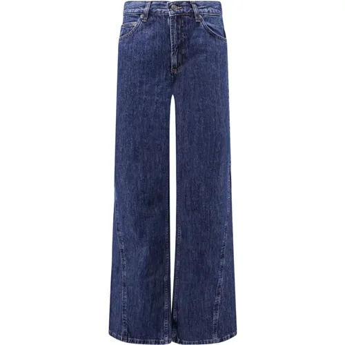Stylische Blaue Jeans mit Weitem Bein für Frauen , Damen, Größe: W27 - A.p.c. - Modalova