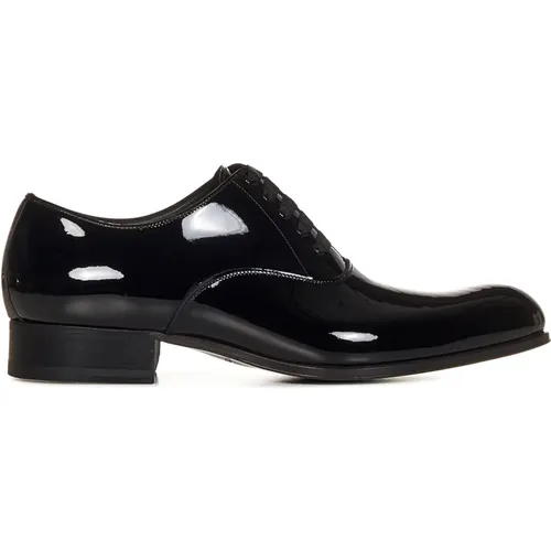 Flat Business Shoes for Men , male, Sizes: 8 UK, 6 1/2 UK, 9 UK, 8 1/2 UK, 7 1/2 UK, 7 UK - Tom Ford - Modalova