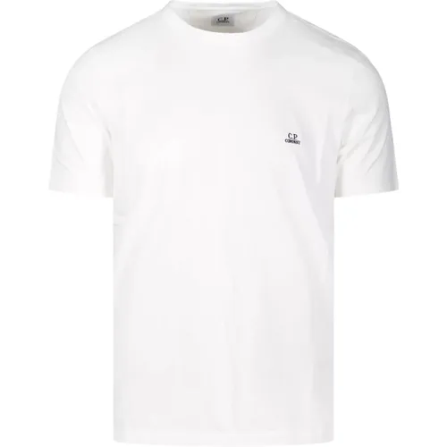 Weißes Logo T-Shirt , Herren, Größe: XL - C.P. Company - Modalova