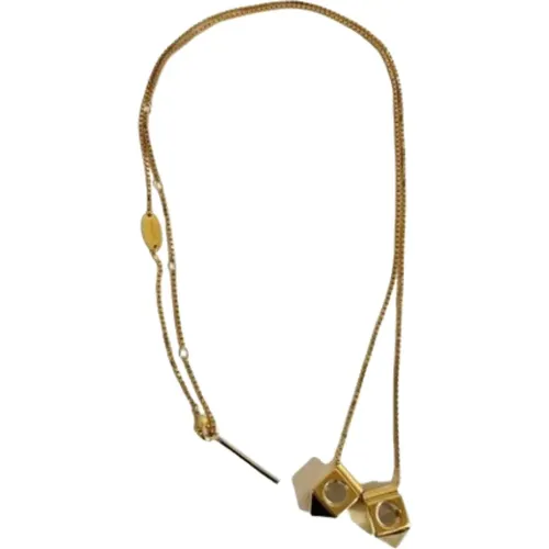 Pre-owned Metal necklaces , female, Sizes: ONE SIZE - Valentino Vintage - Modalova