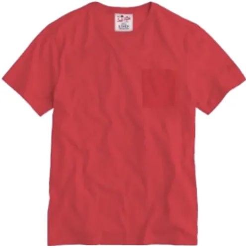 Linen Men's T-shirt Various Colors , male, Sizes: L - MC2 Saint Barth - Modalova