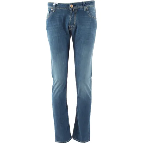 Slim-Fit Classic Jeans , male, Sizes: W31 - Jacob Cohën - Modalova