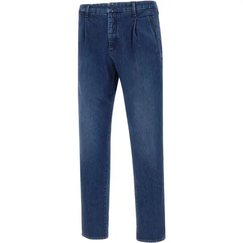 Blaue Stretch Denim Jeans , Herren, Größe: W30 - Incotex - Modalova