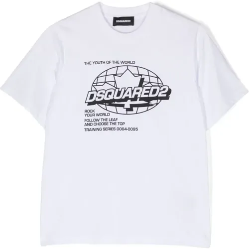 Casual Baumwoll T-Shirt Dq100,Dq900 Klassisches T-Shirt - Dsquared2 - Modalova