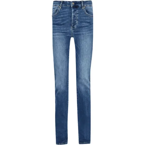 High Waist Straight Leg Denim Jeans , Damen, Größe: W29 - Liu Jo - Modalova