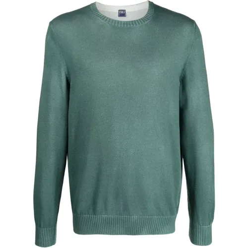 Cotton jumper , male, Sizes: 2XL, 3XL - Fedeli - Modalova