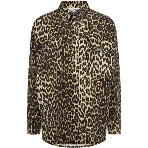 Leocc Denim Shirt Jacke - Leopardenmuster - Co'Couture - Modalova