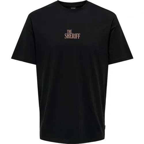 NFL Celebrity Life Frontprint T-Shirt - Only & Sons - Modalova