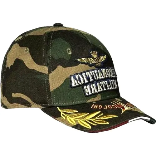 Camouflage Baseball Cap - aeronautica militare - Modalova