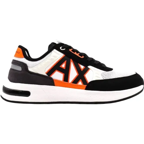 Orange Wildleder Schnürschuhe AW22,Weiße Schnürschuhe Stilvoll Ss23 - Armani Exchange - Modalova