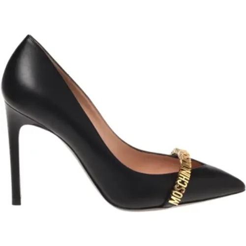 Elegante schwarze Absatzpumps , Damen, Größe: 37 EU - Moschino - Modalova