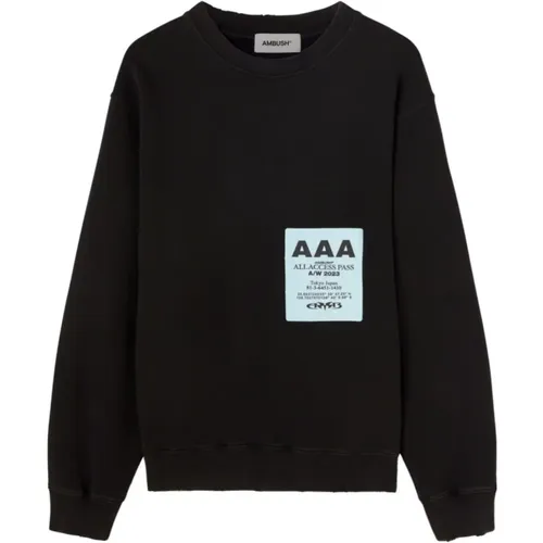 Graphic Crewneck Sweaters , male, Sizes: M - Ambush - Modalova
