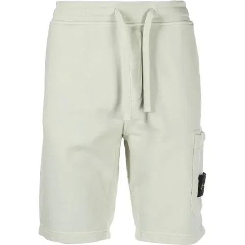 Compass-appliqué cotton track shorts , male, Sizes: 2XL, XL - Stone Island - Modalova