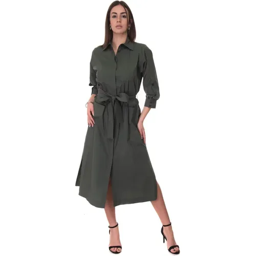 Cotton shirtwaister-dress , female, Sizes: XL - Seventy - Modalova