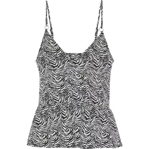 Zebra Print Trägertop , Damen, Größe: S - One Teaspoon - Modalova