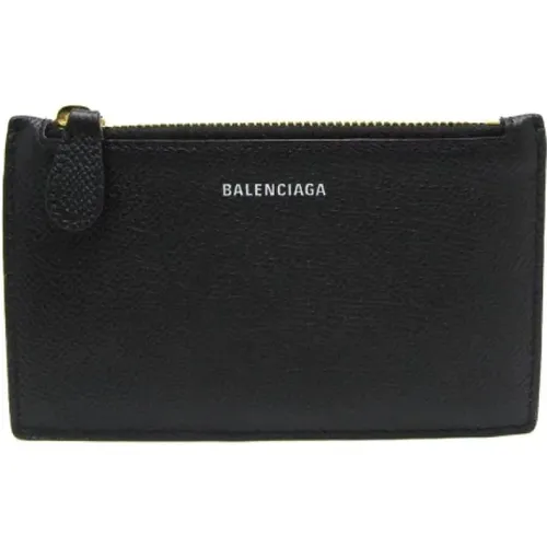 Pre-owned Leather wallets , female, Sizes: ONE SIZE - Balenciaga Vintage - Modalova