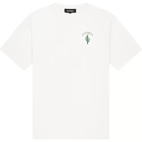 Cactus T-Shirt Men /Green , male, Sizes: S, M, XS, L - Quotrell - Modalova