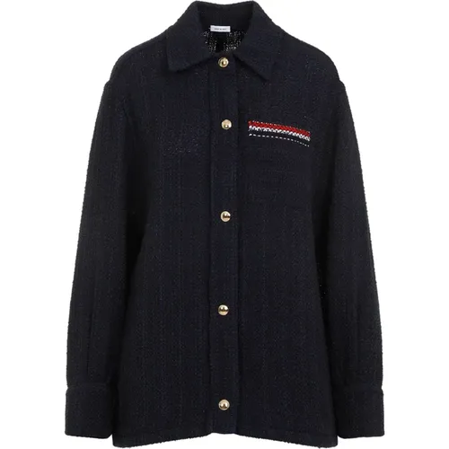 Blaue Jacke Eleganter Stil - Thom Browne - Modalova