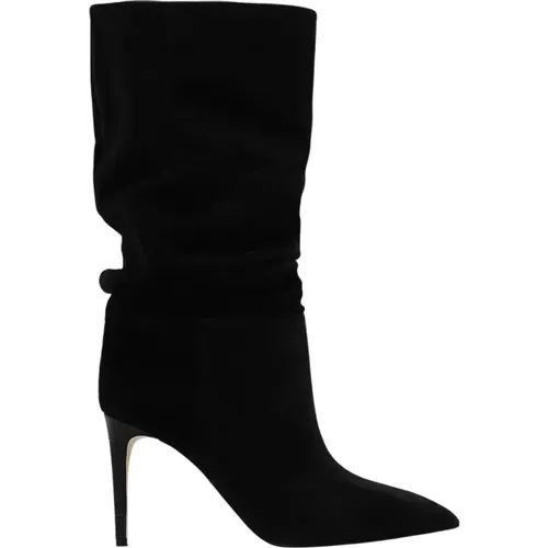 Suede Heeled Ankle Boots , female, Sizes: 4 UK - Paris Texas - Modalova