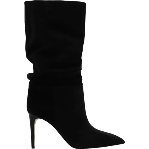 Suede Heeled Ankle Boots , female, Sizes: 5 UK, 4 UK - Paris Texas - Modalova