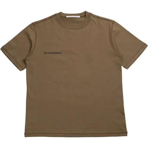 Baumwoll T-shirt Ss24T04Dg , Herren, Größe: S - Affxwrks - Modalova