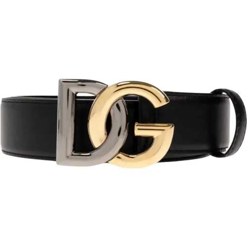 Stylish Leather Belt for Men , male, Sizes: 95 CM - Dolce & Gabbana - Modalova
