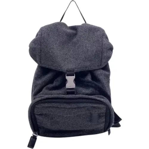 Pre-owned Wool backpacks , female, Sizes: ONE SIZE - Prada Vintage - Modalova