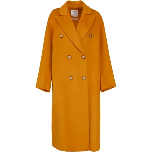 Oversized Double-Breasted Wool Coat , female, Sizes: S - SPORTMAX - Modalova