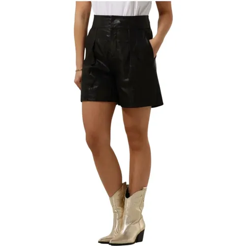Leder Shorts für Frauen , Damen, Größe: M - My Essential Wardrobe - Modalova