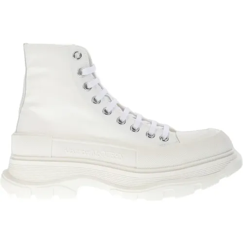 Weiße High-Top-Sneakers , Damen, Größe: 35 1/2 EU - alexander mcqueen - Modalova