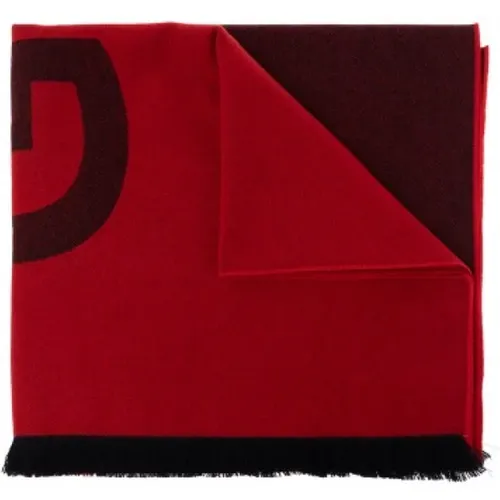 Bicolor Logo Contrast Scarf , female, Sizes: ONE SIZE - Givenchy - Modalova