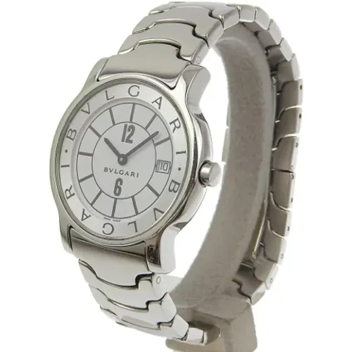 Pre-owned Stainless Steel watches , male, Sizes: ONE SIZE - Bvlgari Vintage - Modalova