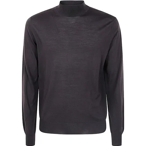 Brauner Merinos Rollkragenpullover - Filippo De Laurentiis - Modalova