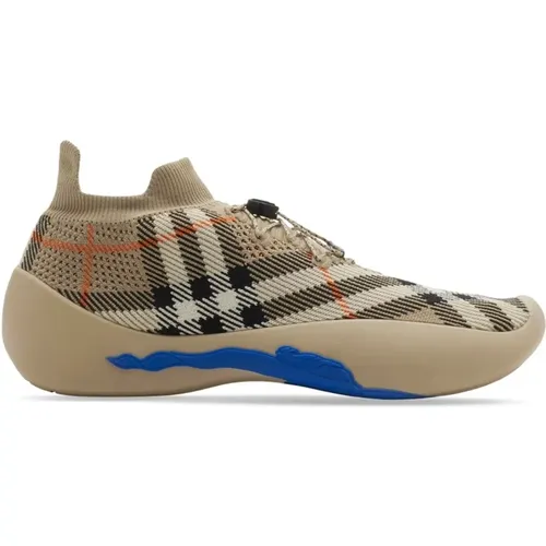 Multicolor Nova Check Sneaker , Herren, Größe: 38 EU - Burberry - Modalova