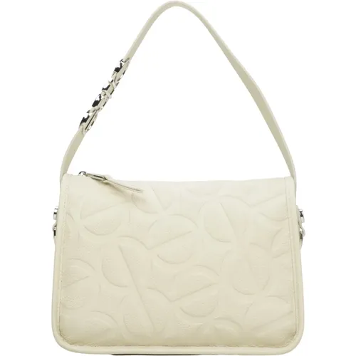 Damen Creme Schultertasche Er00114943 - Estro - Modalova