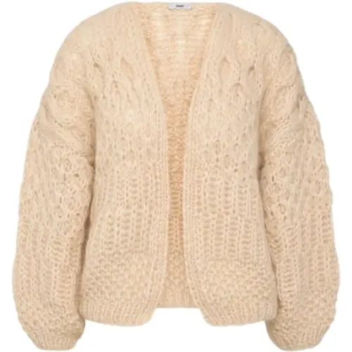 Mohair Strukturen Bomber Cardigan , Damen, Größe: M/L - Maiami - Modalova