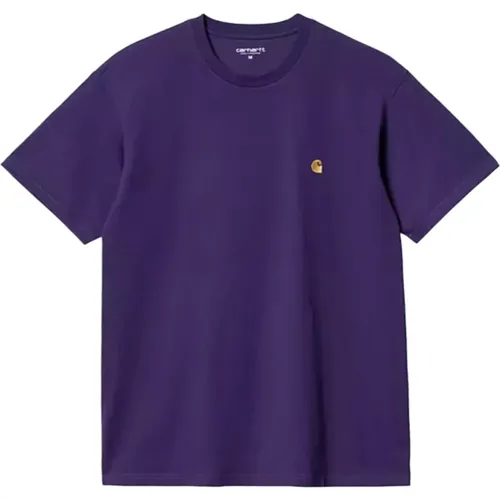 Chase T-Shirt in Tyrian Gold , male, Sizes: M - Carhartt WIP - Modalova