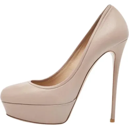 Pre-owned Leather heels , female, Sizes: 8 UK - Valentino Vintage - Modalova