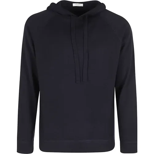 Merino Wool Hoodie Sweater , Herren, Größe: S - Paolo Pecora - Modalova