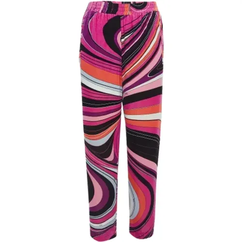 Pre-owned Samt bottoms - Emilio Pucci Pre-owned - Modalova