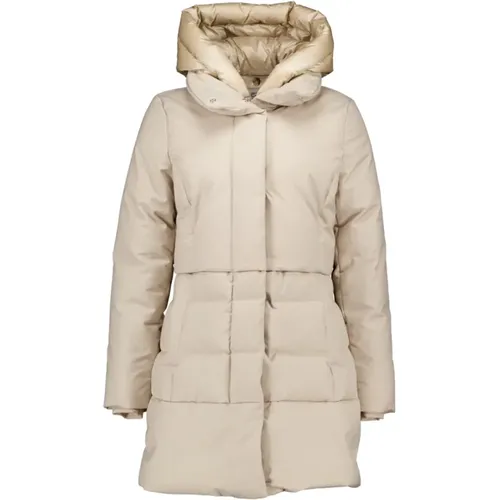 Luxe Puffy Quilted Sand Jackets , female, Sizes: XL - Woolrich - Modalova