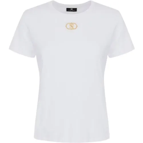 T-Shirts , Damen, Größe: 2XL - Elisabetta Franchi - Modalova