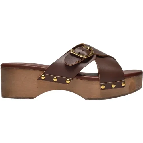 Braune Leder Marilisa Sandalen - Ancient Greek Sandals - Modalova