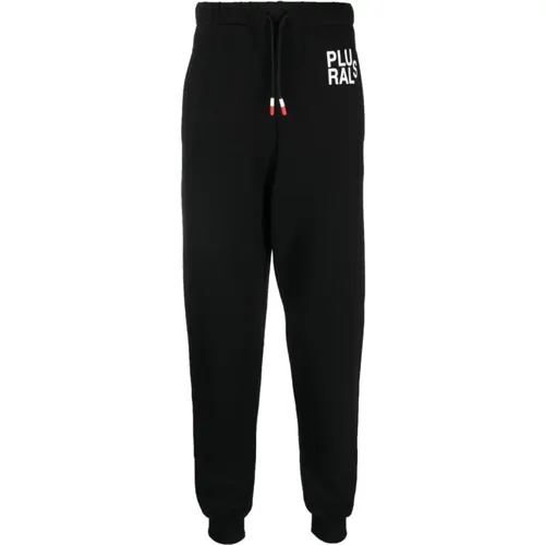 Schwarze Logo-Print Track Pants , Herren, Größe: L - Peuterey - Modalova