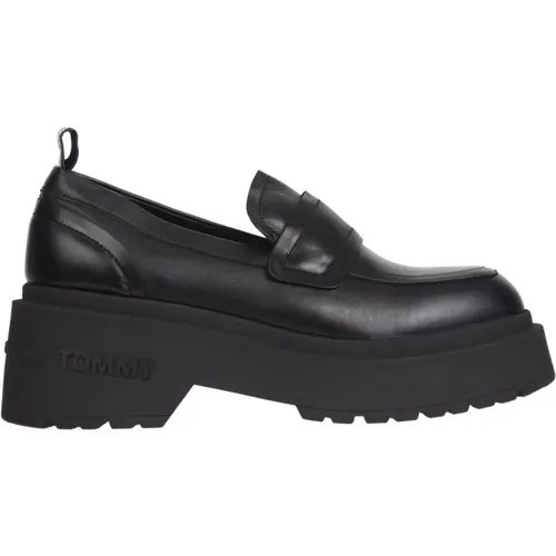 Schwarzer Loafer für Frauen , Damen, Größe: 41 EU - Tommy Jeans - Modalova