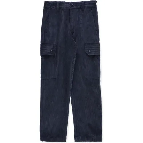 Blaue Cord-Cargo-Hose für Jungen - Moncler - Modalova