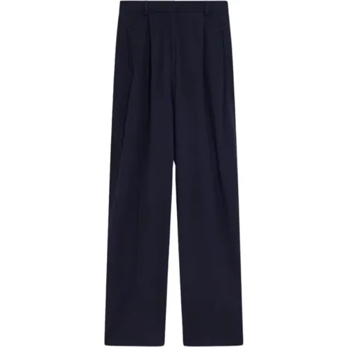 Dunkelblaue Hose , Damen, Größe: M - Semicouture - Modalova