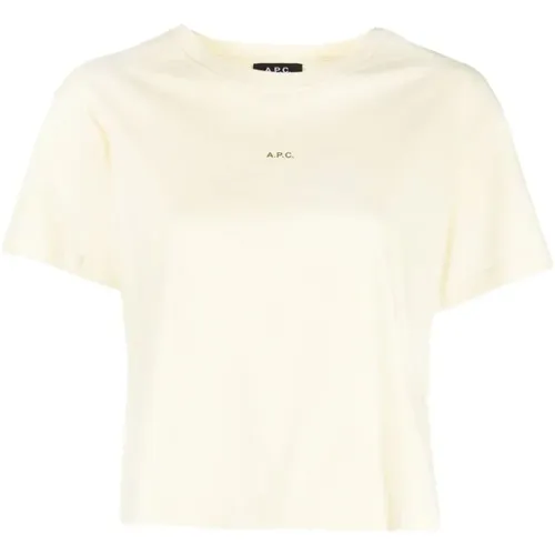 Gelbes Jen Color T-Shirt für Frauen , Damen, Größe: M - A.p.c. - Modalova