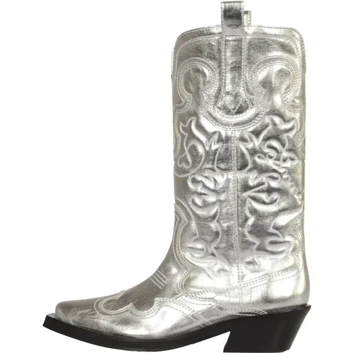 Cowboy Boots , Damen, Größe: 38 EU - Ganni - Modalova